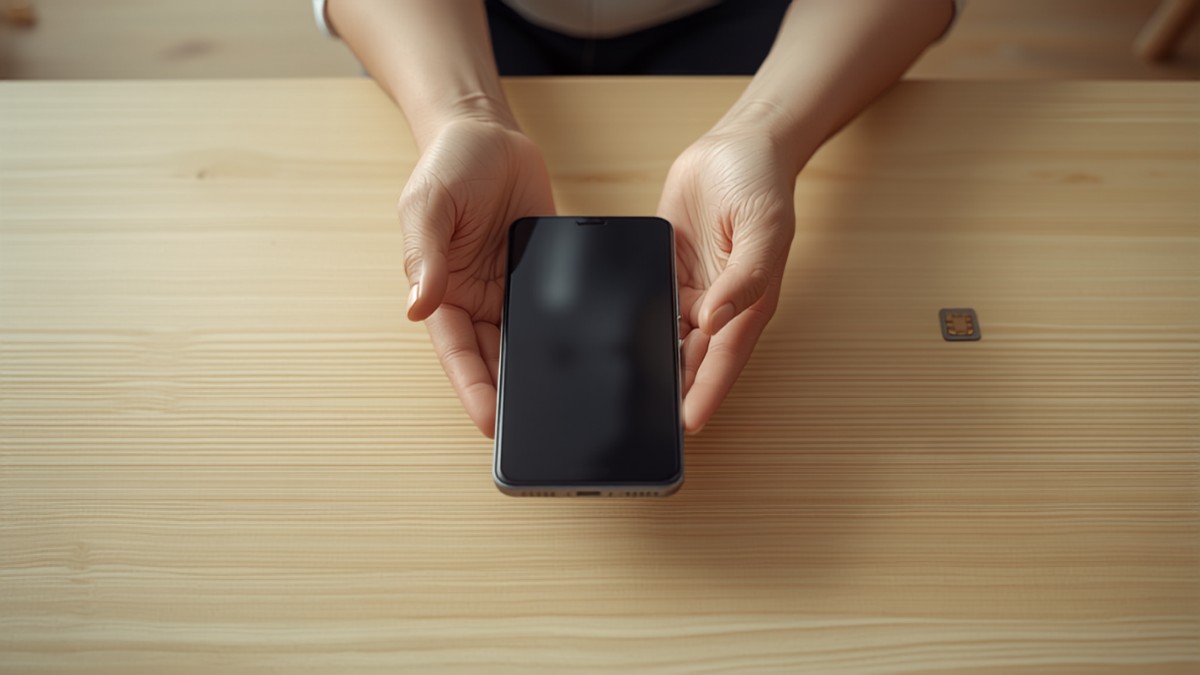 Personne consultant sa facture de forfait mobile sur son smartphone