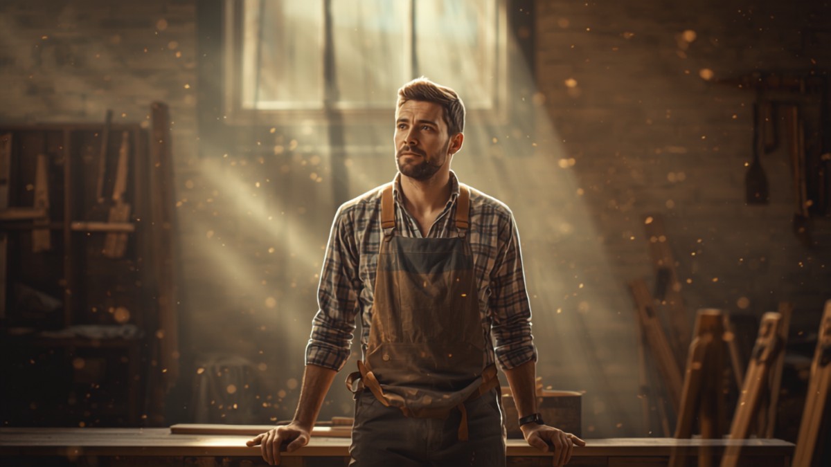 Artisan indépendant dans son atelier, illustration de la prévoyance des travailleurs non salariés en 2026